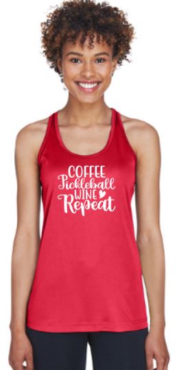 Coffee Pickleball Wine Repeat