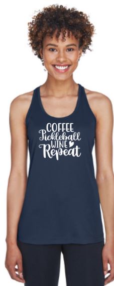 Coffee Pickleball Wine Repeat