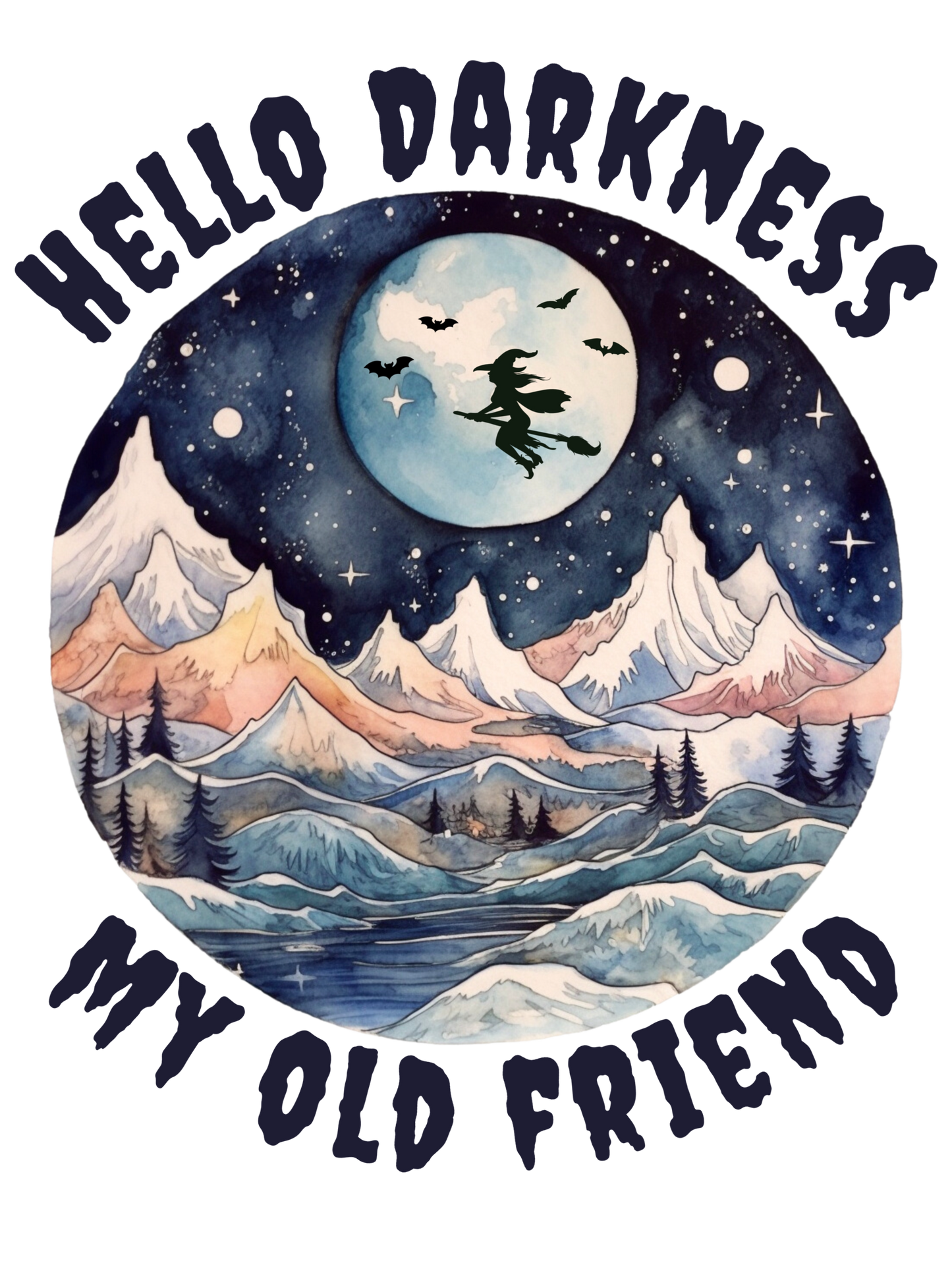Hello Darkness My Old Friend - Halloween Shirt