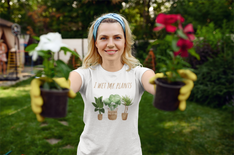 I Wet My Plants - Gardening Shirt