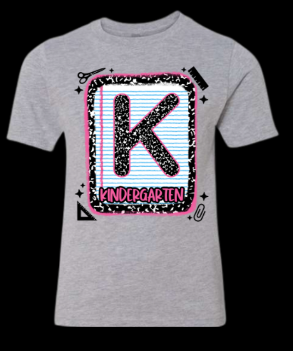 Kindergarten Notebook Paper Shirt