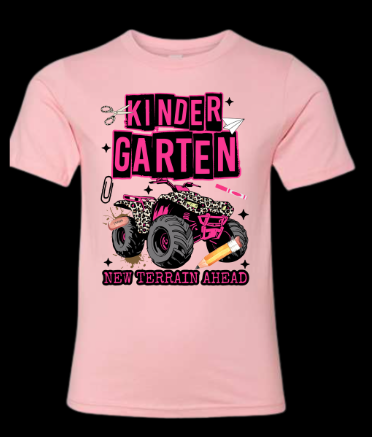 Kindergarten Four Wheeler Tee