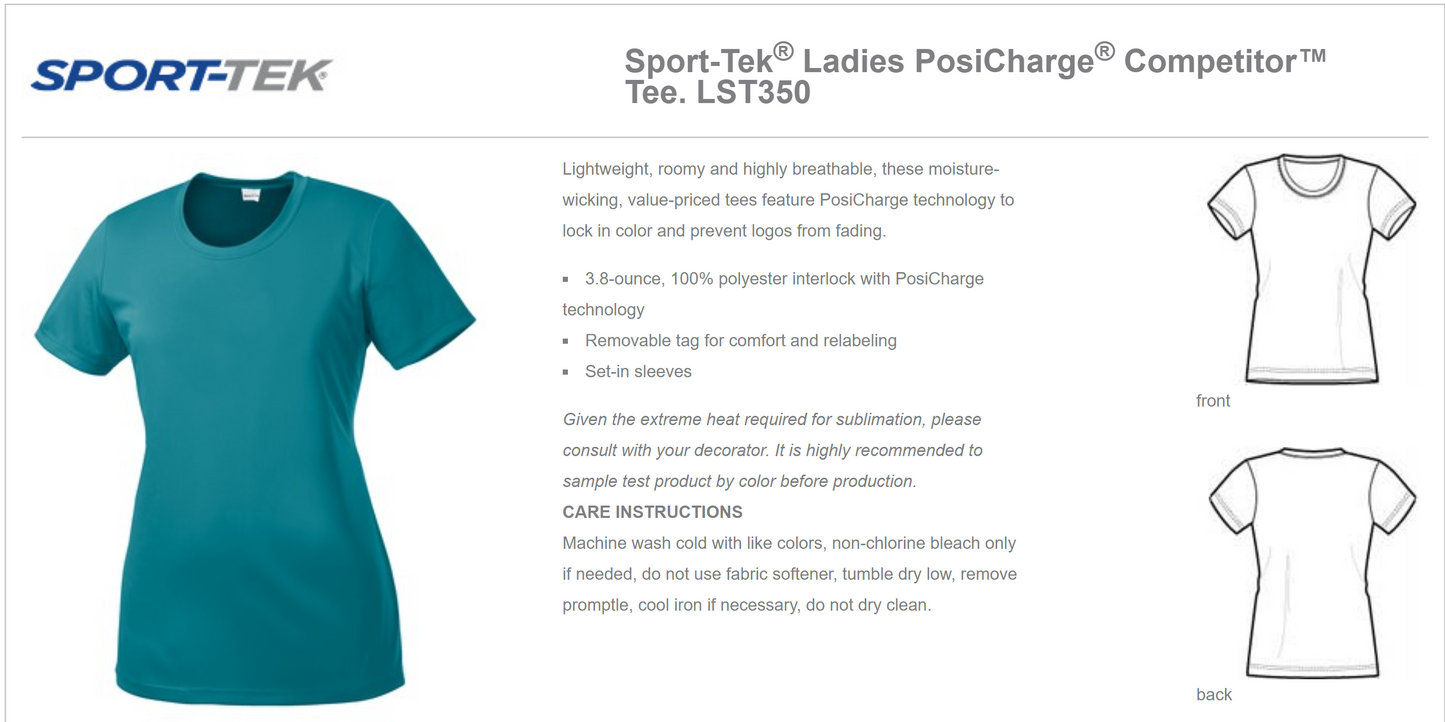 Women's SHORT Sleeve CREW Neck - Arizona Pickleball Players League