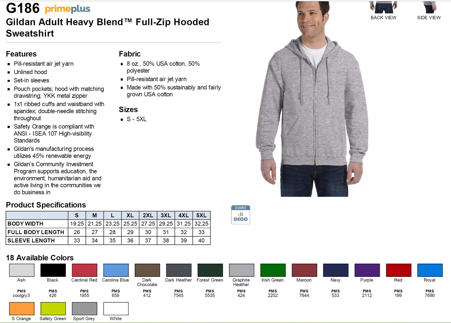 Unisex Custom Zip Up Hoodies