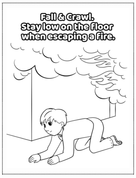 Our House and Fire Safety Coloring Book