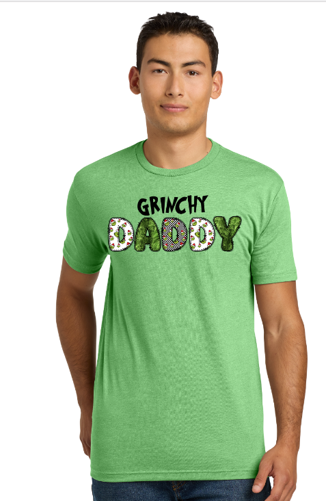 Grinchy Daddy - Christmas Holiday Shirt