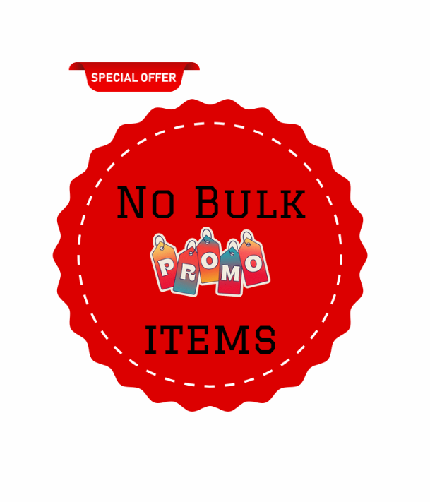 Promo Items - No bulk