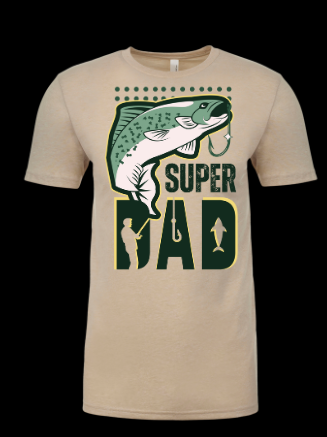 Super Dad Fishing Tee