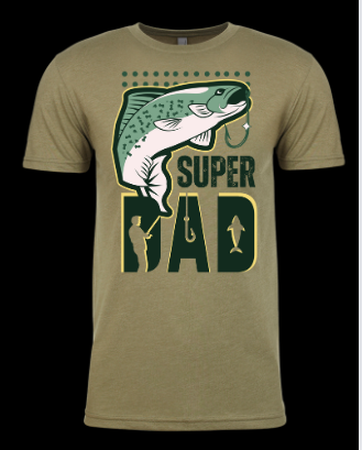 Super Dad Fishing Tee