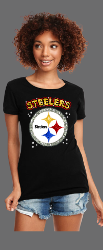 Pittsburg Steelers Rhinestone and Ladies NFL