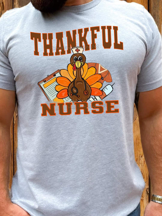 Thankful Nurse- Thanksgiving Holiday Shirt