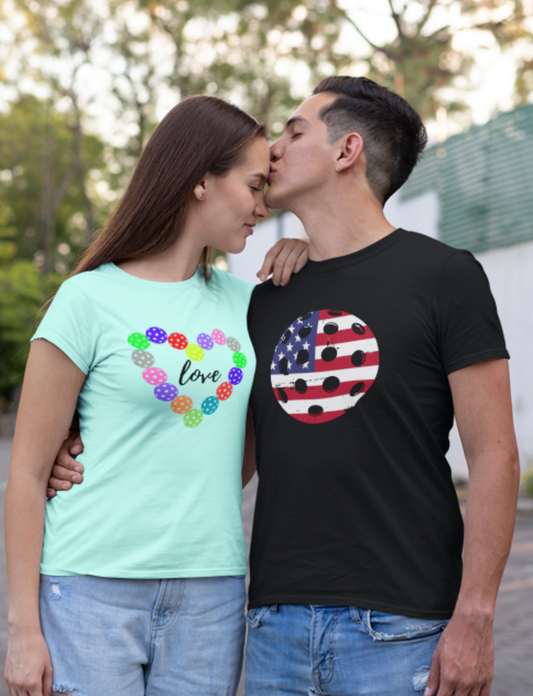 Pickleball Heart Love