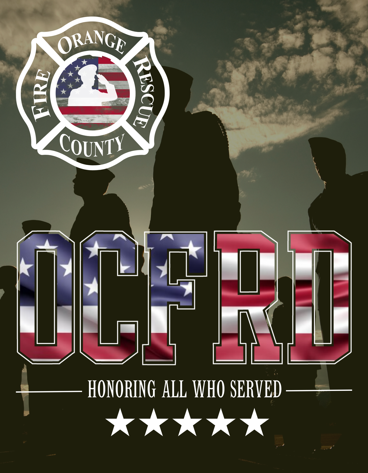OCFRD Honors Veterans - ON Duty Shirt