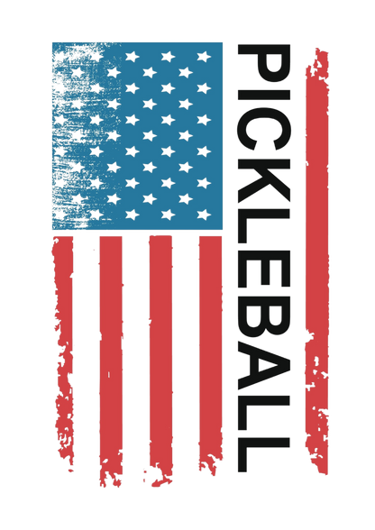 Pickleball American Flag