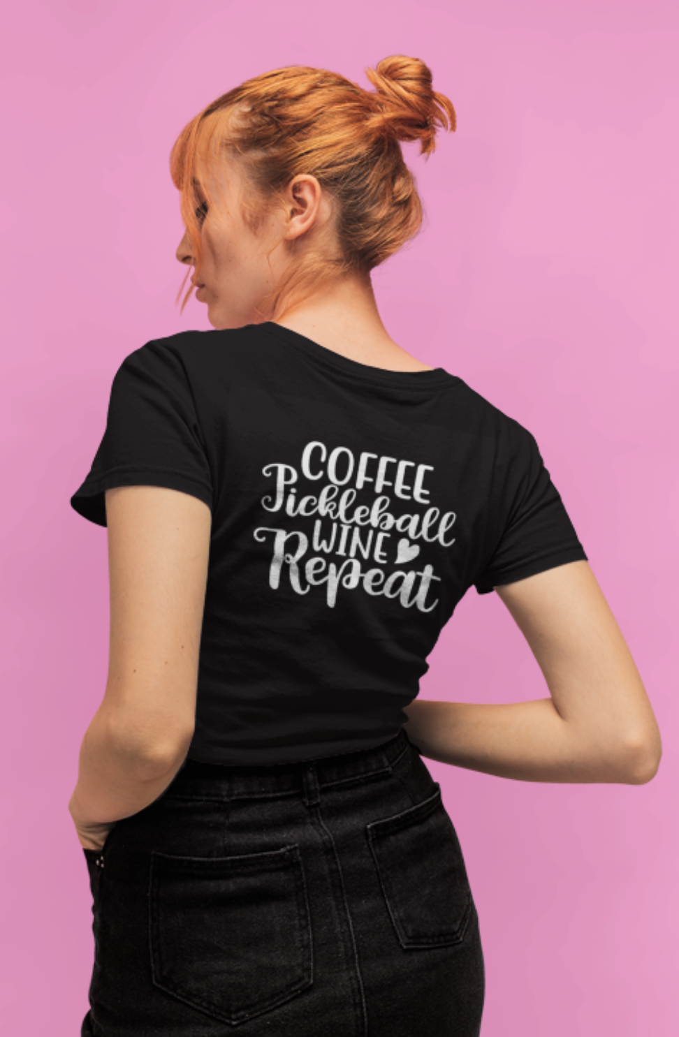 Coffee Pickleball Wine Repeat - Casual Style Short Sleeve