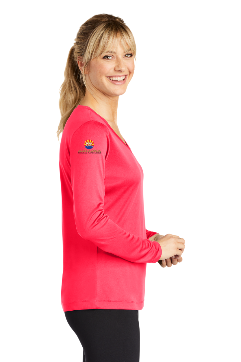 Women's LONG Sleeve V-Neck - Arizona Pickleball Players League