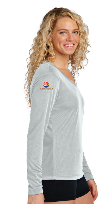 Women's LONG Sleeve V-Neck - Arizona Pickleball Players League