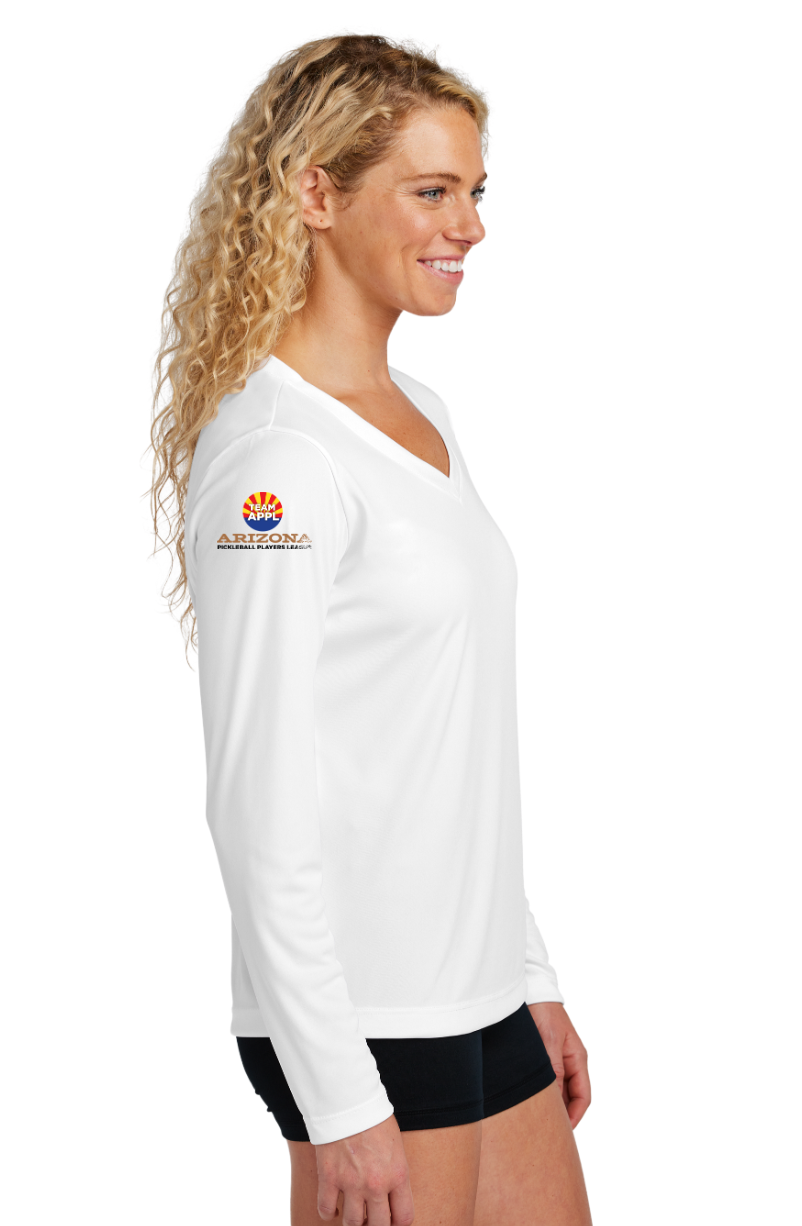 Women's LONG Sleeve V-Neck - Arizona Pickleball Players League