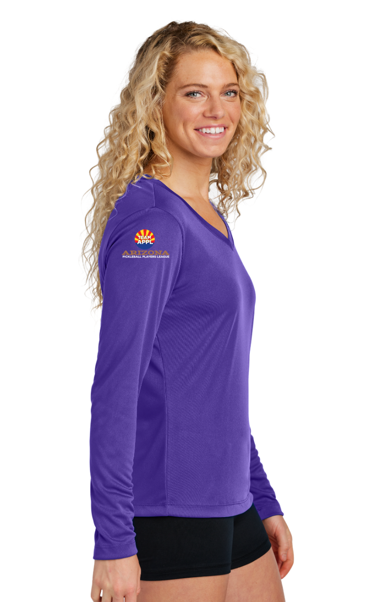 Women's LONG Sleeve V-Neck - Arizona Pickleball Players League