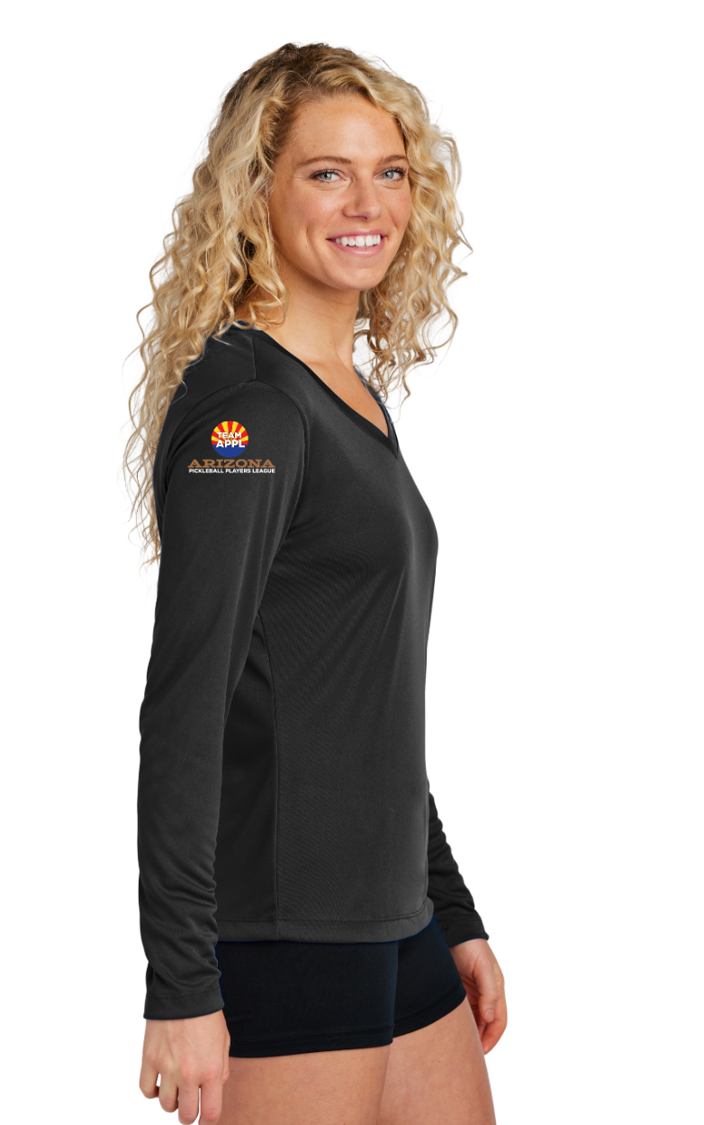 Women's LONG Sleeve V-Neck - Arizona Pickleball Players League