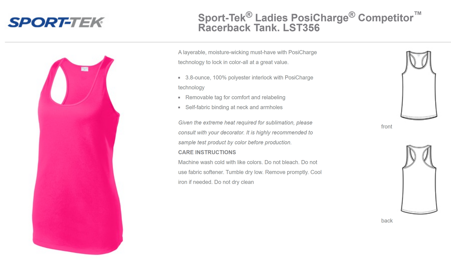 Women's TANK Top Racerback - Arizona Pickleball Players League