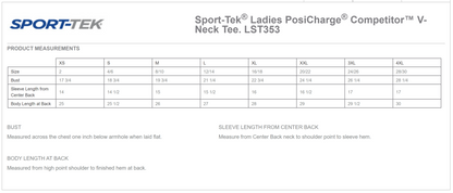 Women's SHORT Sleeve V-Neck  - Arizona Pickleball Players League