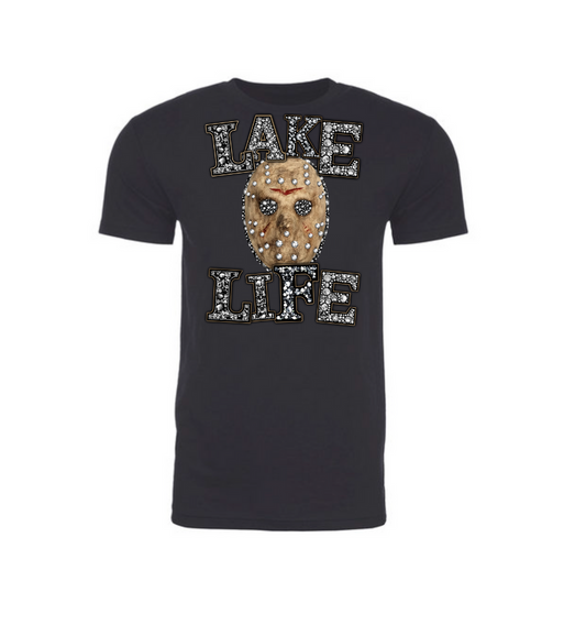 Jason Mask Lake Life Rhinestone - Halloween Shirt