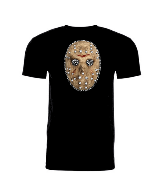 Jason Mask Rhinestone 3D - Halloween Shirt