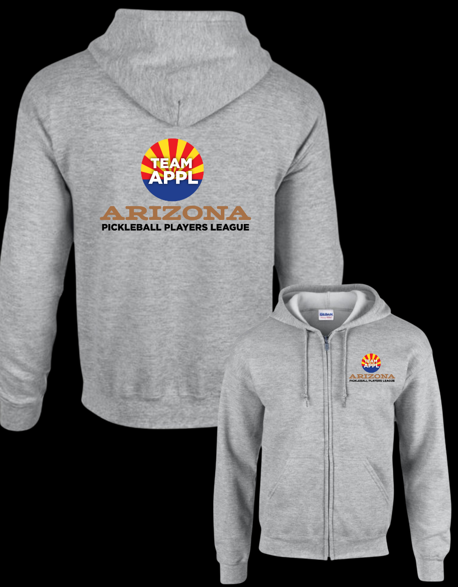 Arizona Pickleball Players League Zip Up Hoodie - APPL