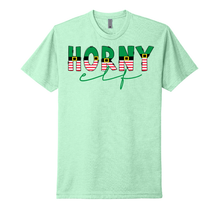 Horny Elf - Christmas Holiday Shirt