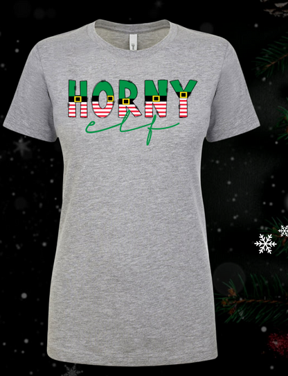 Horny Elf - Christmas Holiday Shirt