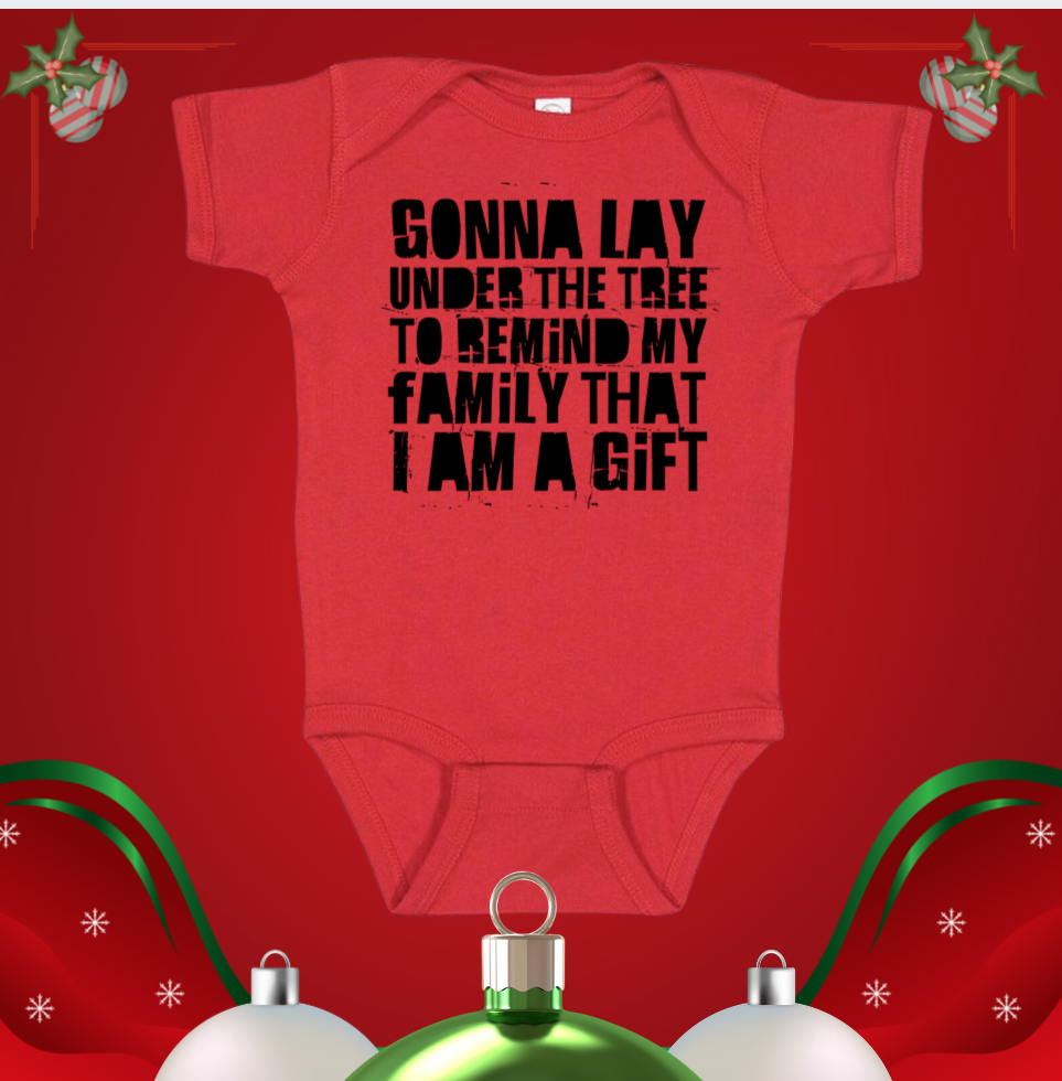 Just Gonna Lay Under the Christmas Tree - Christmas Holiday Shirt