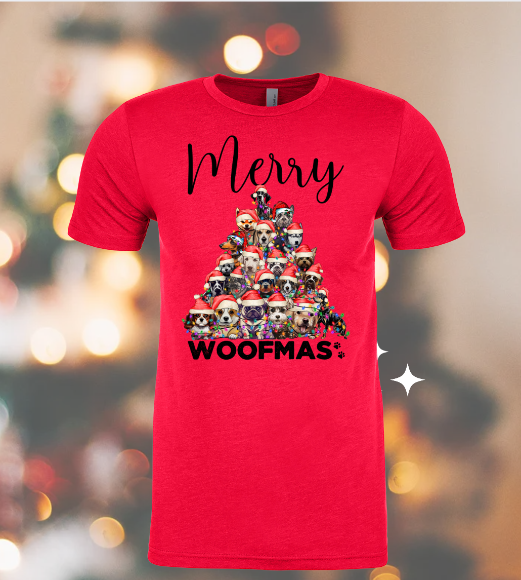 Merry Woofmas Dog - Christmas Holiday Shirt