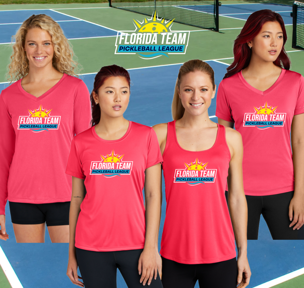 Hot Coral - Florida Team Pickleball League