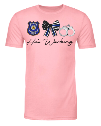Police He's Working - Badge Version