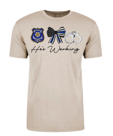 Police He's Working - Badge Version