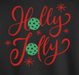 Holly Jolly Christmas Pickleball - Holiday Pickleball Shirt