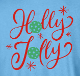 Holly Jolly Christmas Pickleball - Holiday Pickleball Shirt