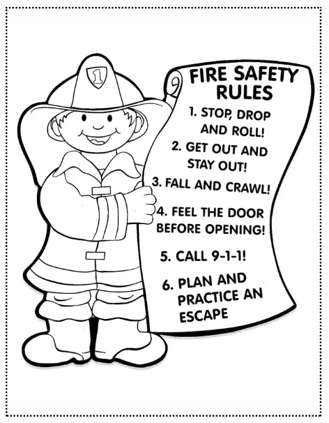 Our House and Fire Safety, Coloring Book  - Realtor Bundle