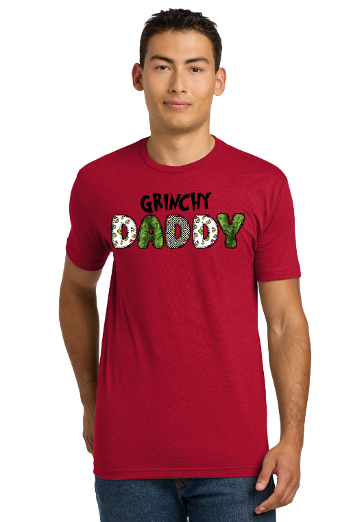 Grinchy Daddy - Christmas Holiday Shirt