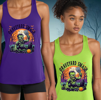 Graveyard Smash Pickleball Halloween Shirt