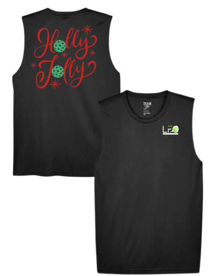 Holly Jolly Christmas Pickleball - Holiday Pickleball Shirt