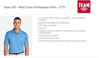 Workforce Advantage Academy Team 365 Polos